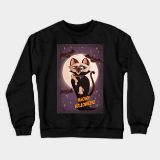 Meowy Halloween Crewneck Sweatshirt